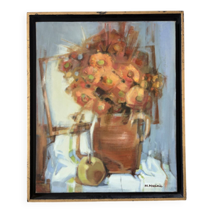 Bouquet à la Loire, - huile
