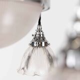 10" Chrome Holophane 'Stiletto' Chandelier