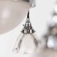 10" Chrome Holophane 'Stiletto' Chandelier