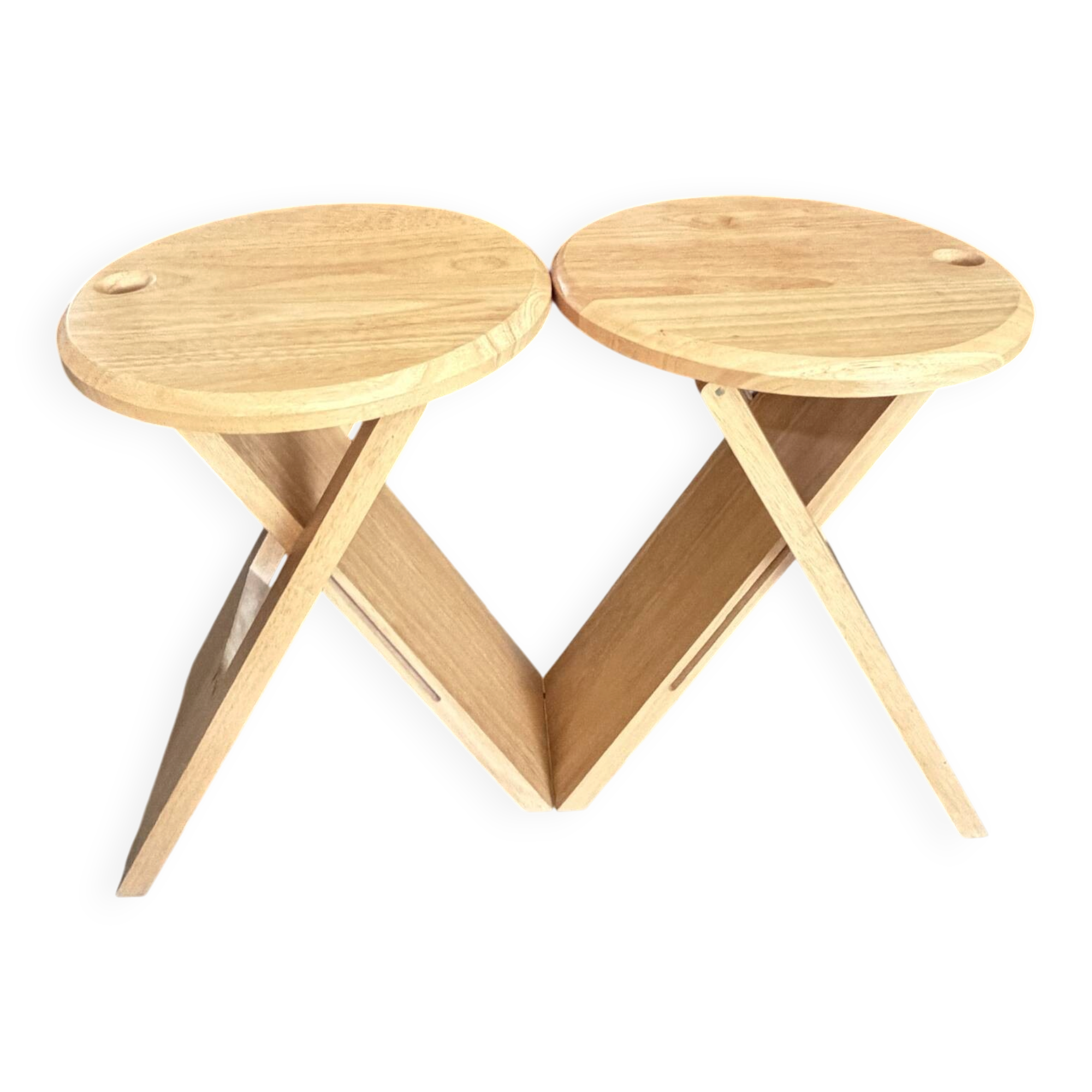 Pair of folding stools "Suzy" – Adrian Reed 1980