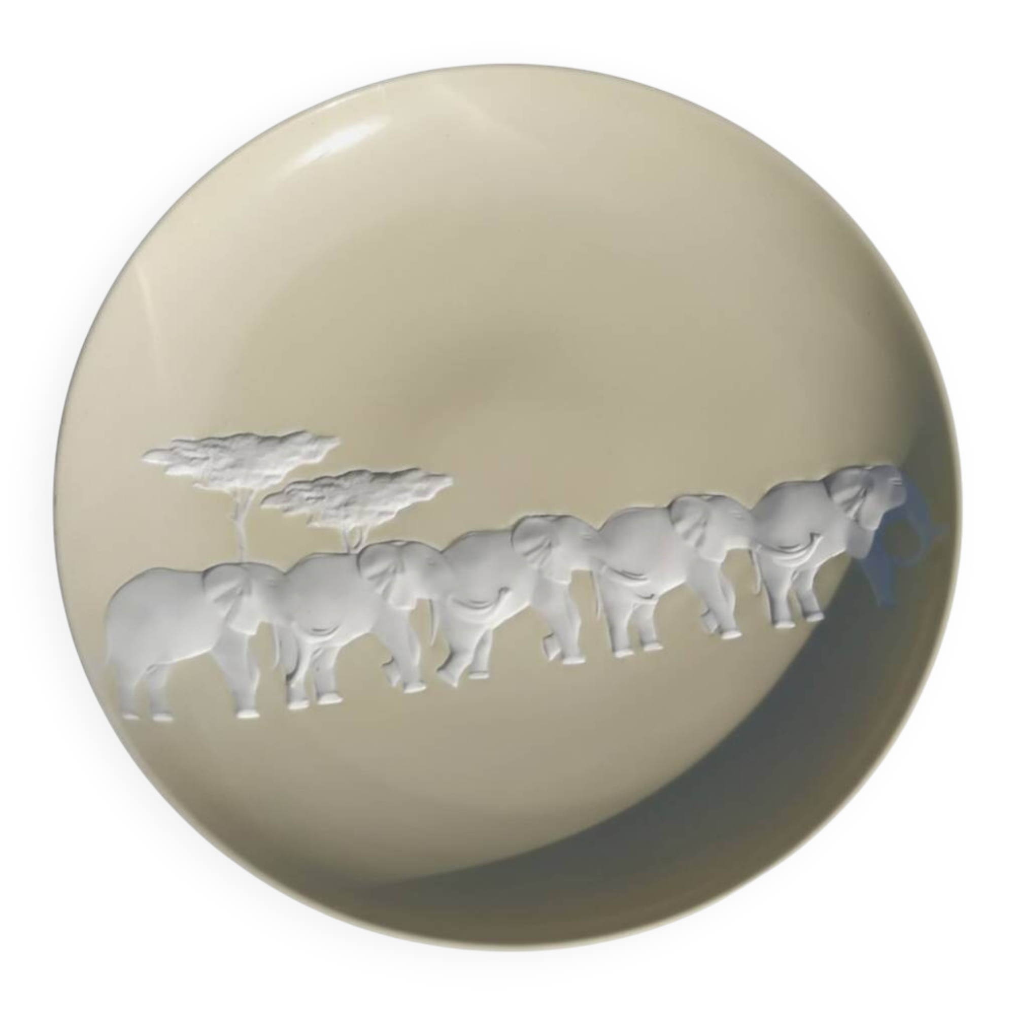 Large dish Kenya Raynaud Limoges porcelain