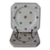5 square dessert plates decorated with small flowers Moulin des Loups
