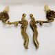 Wall light pair solid bronze Registered Model candle holder