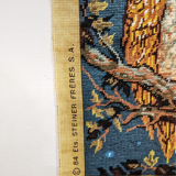 Vintage tapestry "The watchman" with cross stitch. In perfect condition.