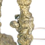 Paire de lampe Rococo Bronze