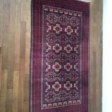 Ancient Beloutch carpet pure hand knotted wool - 197x104cm