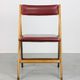 Vintage red Eden folding chair by Gio Ponti