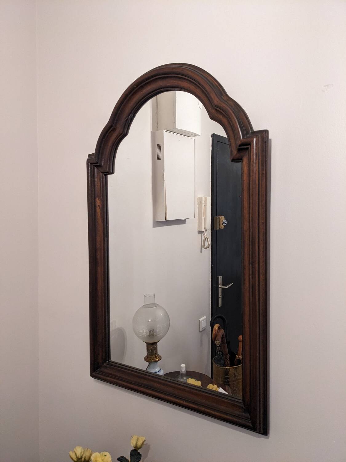 Wooden mirror