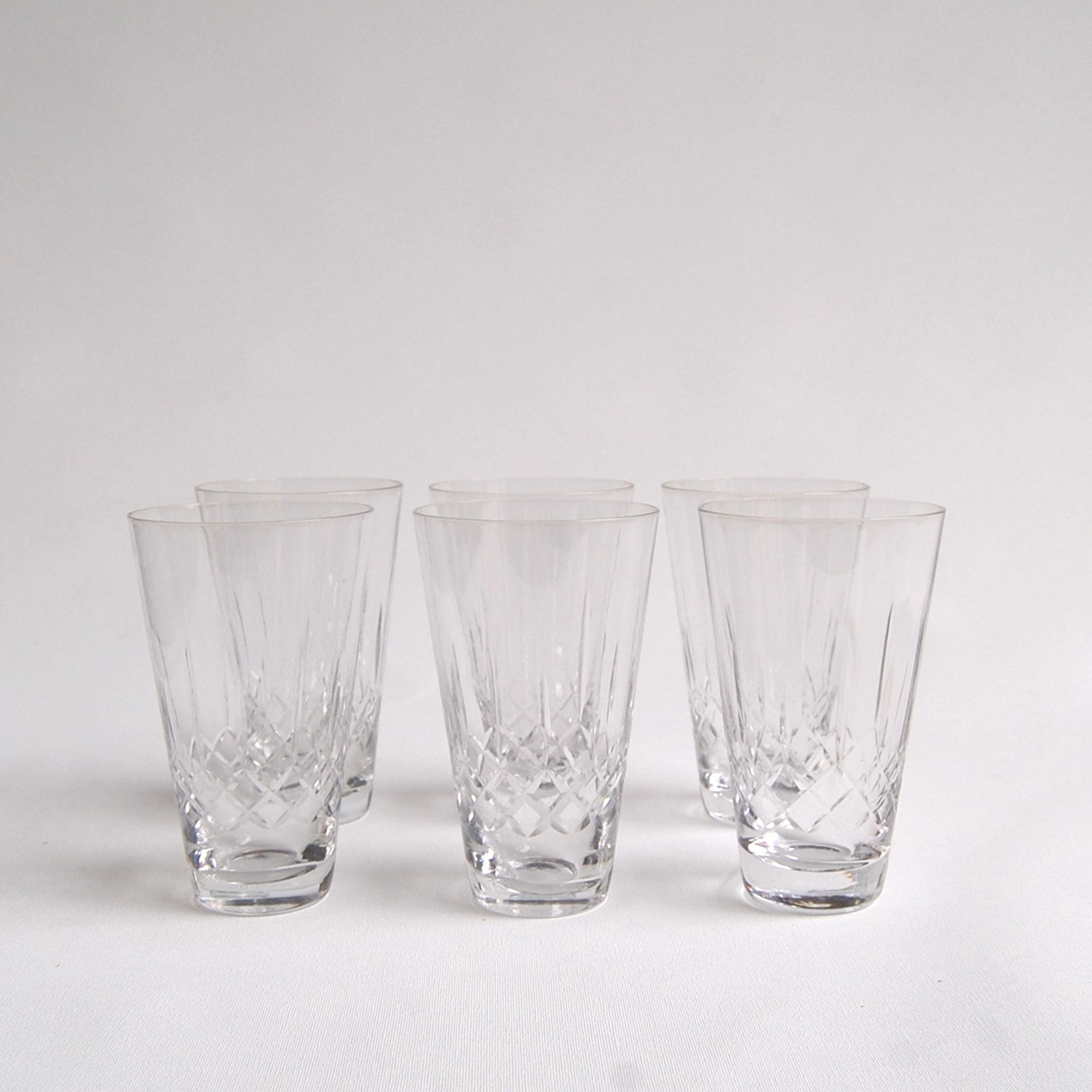 Set of 6 whisky glasses by Zéphir Busine for the Boussu Glassworks 1960s
