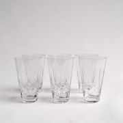 Set of 6 whisky glasses by Zéphir Busine for the Boussu Glassworks 1960s