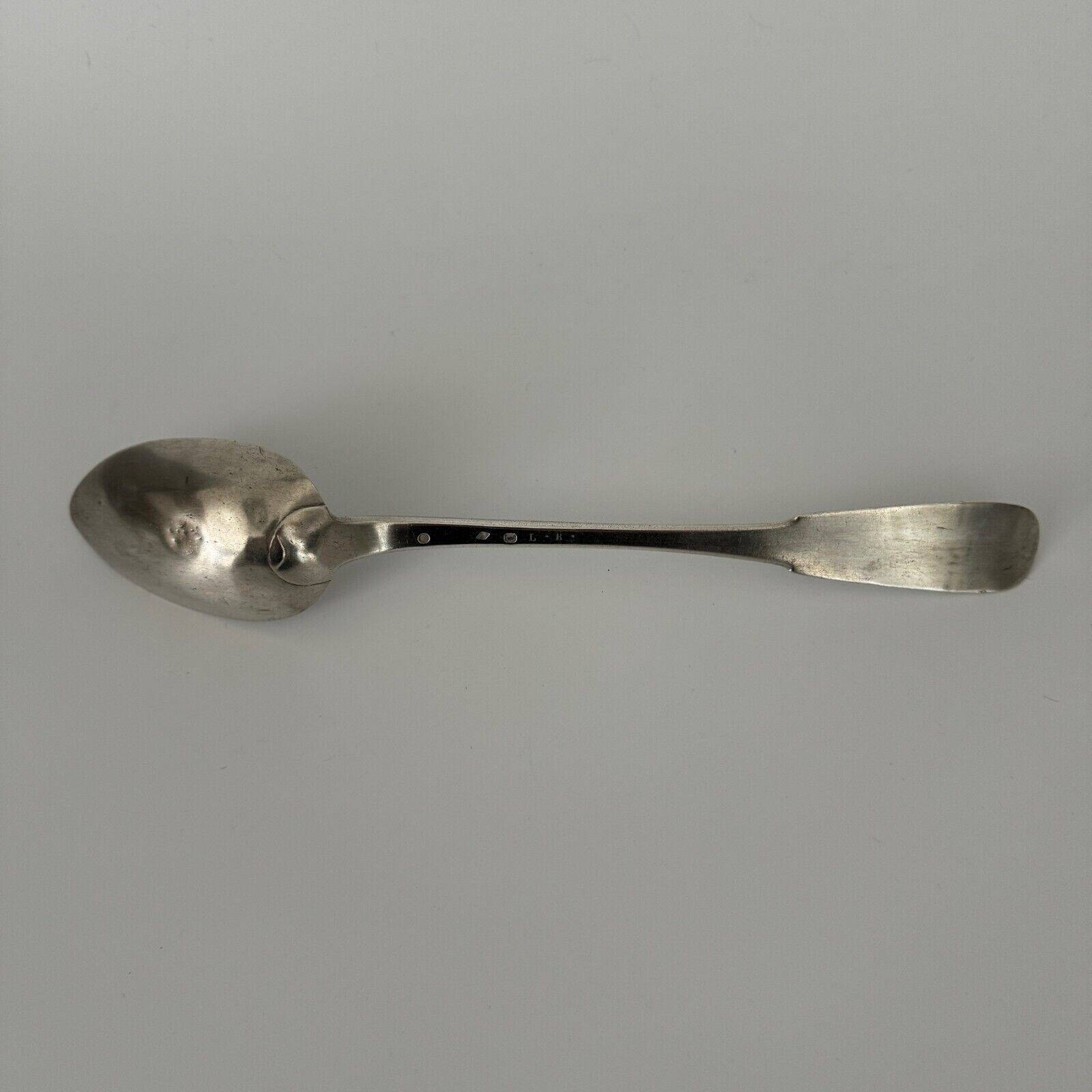 19th century stew spoon, Vieillard hallmark