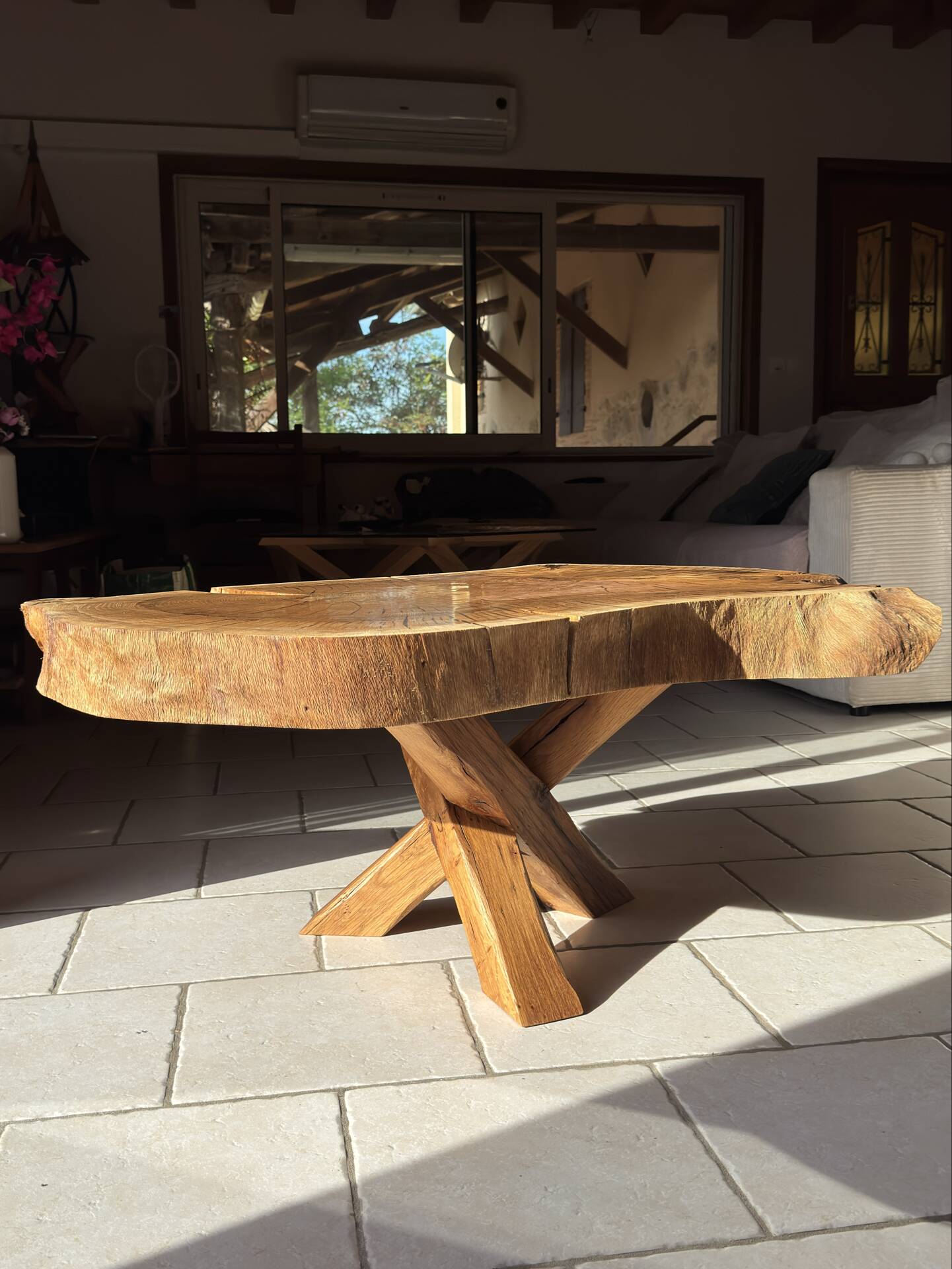 Table basse unique en chêne massif
