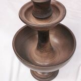 Grand bougeoir / fontaine , céramique signée jean marais