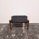 Danish - Style Stool with Faux Leather – 1970s