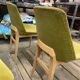6 chaises scandinaves en velours vert, circa 1960
