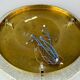 60s 70s Ceiling Light Lamp Plafoniere Flush Mount Ice Glass Hillebrand
