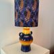 Upcycled table lamp made from an original 1970s Pop Art Dümler & Breiden vase.