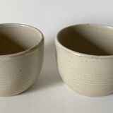Pair of cups in gres