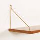 Danish mid century teak floating shelves set of 3, 1960s