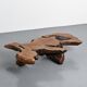 Table basse brutaliste en loupe d'orme, circa 1960