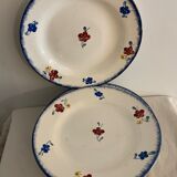 12 flat plates model Mary-Lou Digoin Sarreguemines