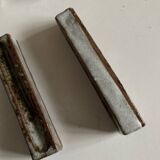 Set of 7 modernist pyrite stoneware potter's knife holders 1970