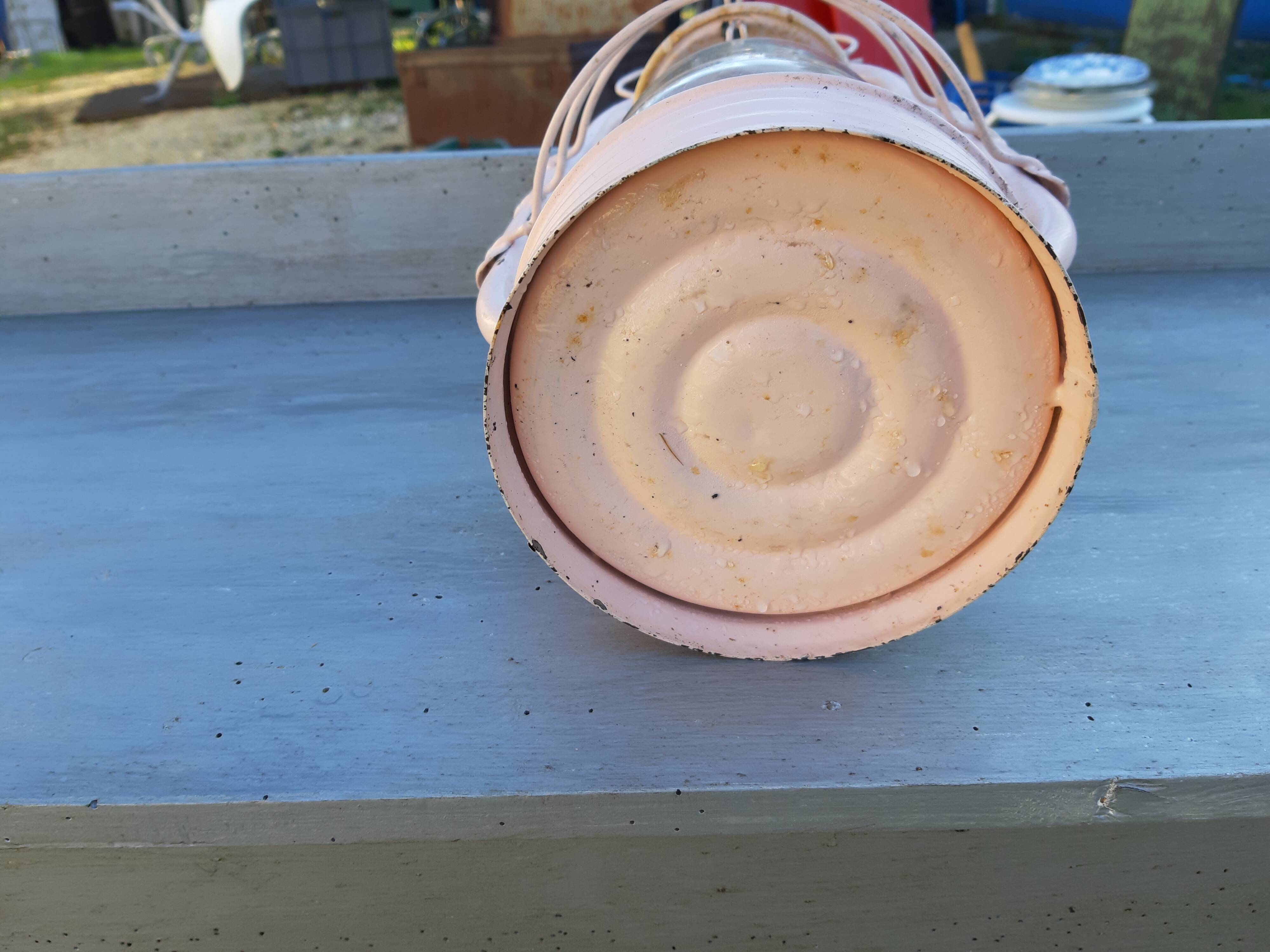 Old oil lamp electrified