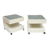 Space age night stands / side tables by Opal, Germany 1970