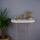 70s design console in marble and plexi