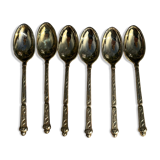 Set of 6 Vintage Gold Moka Spoons - Tableware - Coffee Spoons