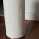 Linen and metal floor lamp