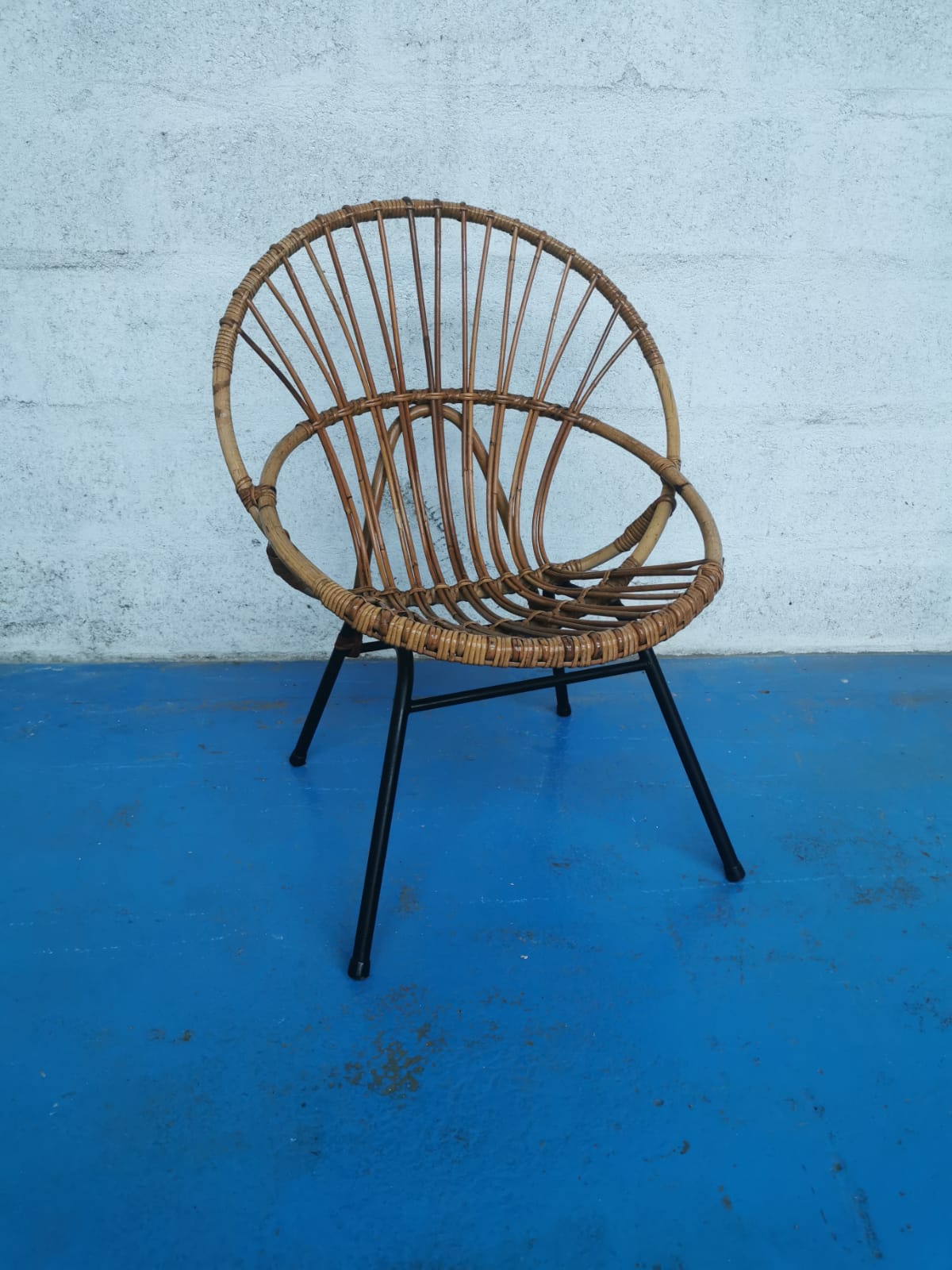 Rattan armchair 1960