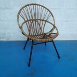 Rattan armchair 1960