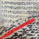 Bernard Quentin The Passage of Time hand-tufted wool art tapestry France 1998