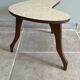 Small tripod side table in bean shape – 1950s/60s style