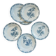 11 antique ironstone plates "Flora"