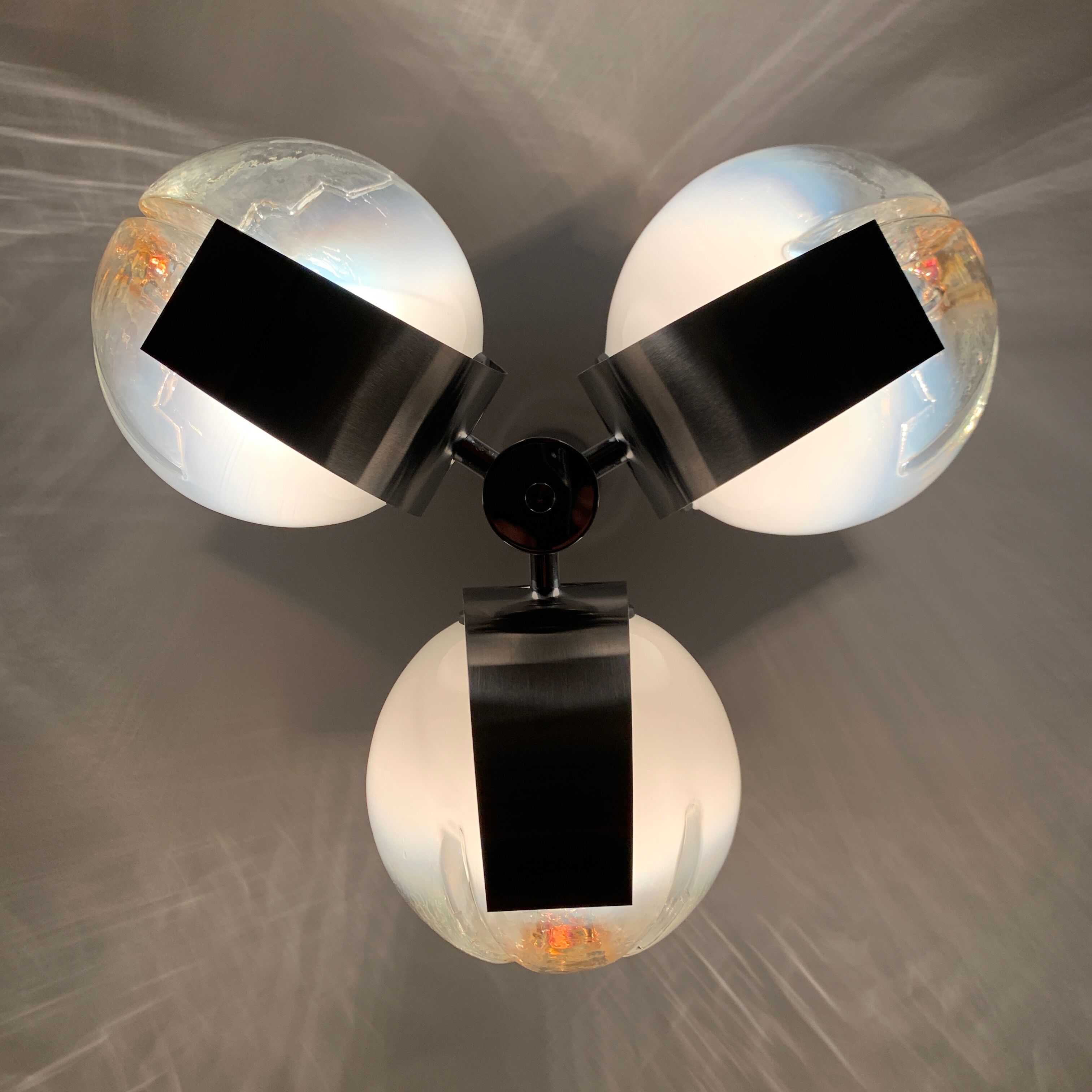 Chrome chandelier Mazzega