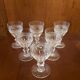 6 glasses of crystal white wine Saint Louis Trianon h 9.8 cm