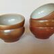 Set of 5 bowls in glazed stoneware size 00
