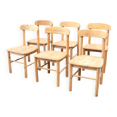 Ensemble de six chaises de salle à manger scandinaves par Rainer Daumiller