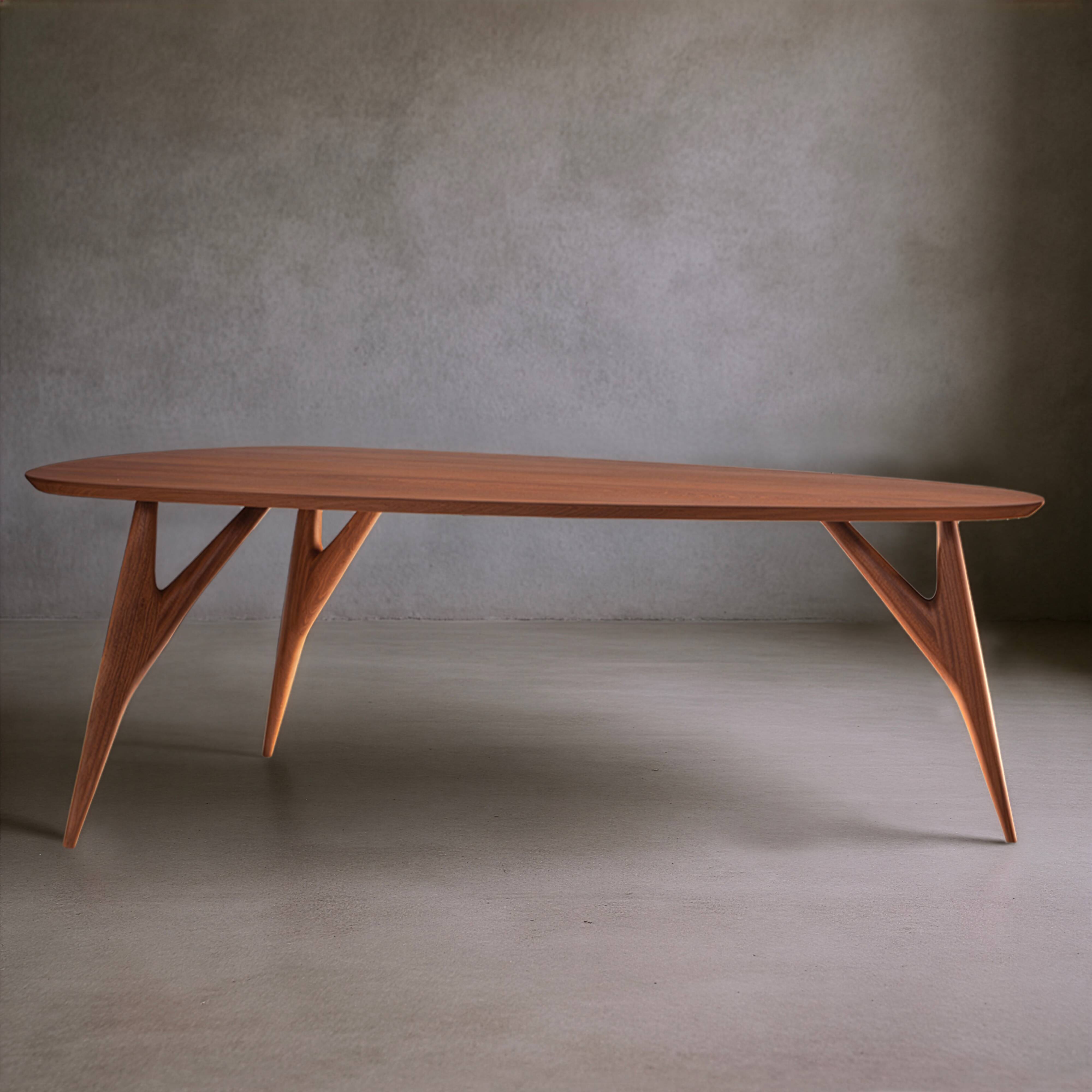 Ted dining table in solid mahogany 240 cm – greyge
