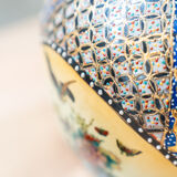 Vase en céramique chinoise peint à la main des années 1960