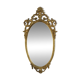 Miroir classique en résine dorée de style rococo baroque 70 cm