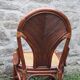 Lot de 2 chaises vintage en rotin avec assise cannage