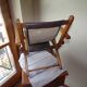 Folding wooden toddler armchair