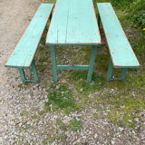 Tables and benches of guinguette