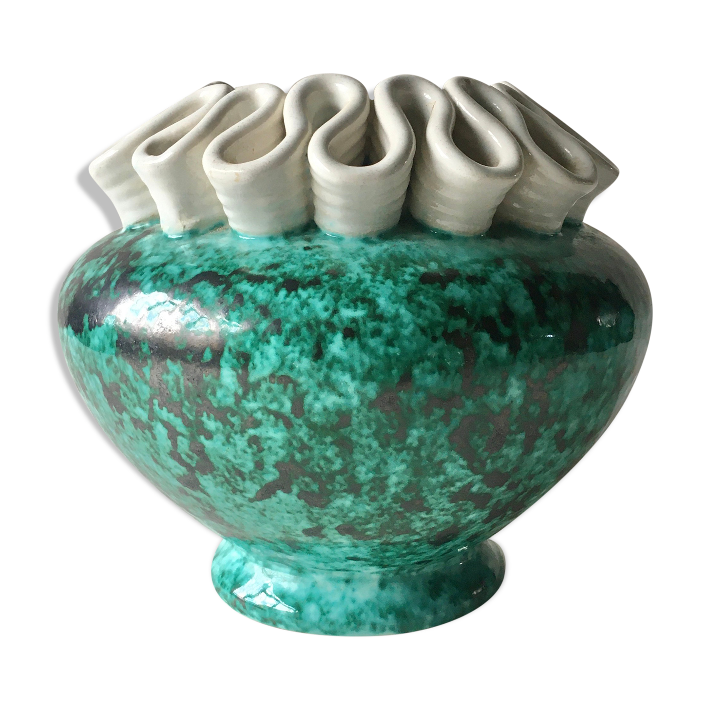 Art Deco vase in earthenware manufacture Ste Radegonde