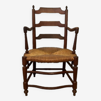 Fauteuil paillé provençale du XVIII EME siècle