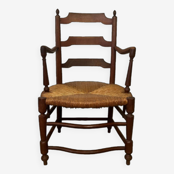 Provençal straw armchair from the 18th century