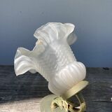 Flower wall lamp in glass paste